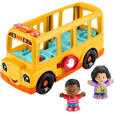 Fisher-Price Little People HYT03 Véhicule de jeu - Bus scolaire - Musical, lumières, 2 figurines - Publicité Fisher-Price Little People HYT03 Véhicule de jeu - Bus scolaire - Musical, lumières, 2 figurines - Publicité
