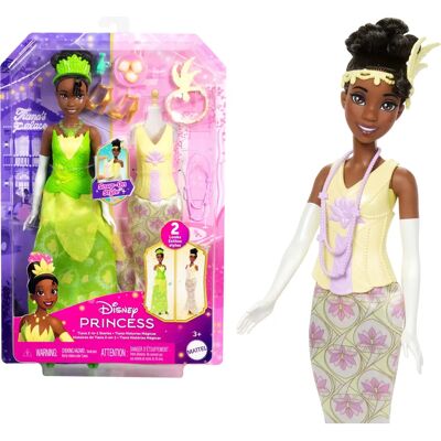 Poupée Disney Princess JBG10 - Tiana, histoires 2-en-1, accessoires - Publicité Poupée Disney Princess JBG10 - Tiana, histoires 2-en-1, accessoires - Publicité
