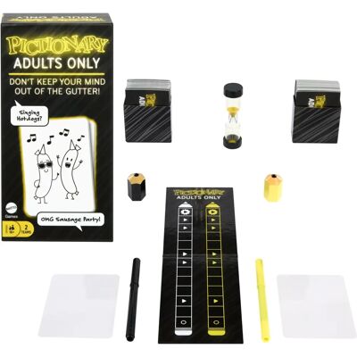 Mattel Pictionary Adults Only - Juego de fiesta Mattel Pictionary Adults Only - Juego de fiesta