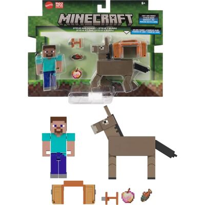 Mattel Minecraft JCN54 Pixel-Artikelfigur - Kinderspielzeug Mattel Minecraft JCN54 Pixel-Artikelfigur - Kinderspielzeug