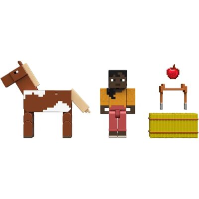 Minecraft JCN57 Kinderspielzeugfigur - Pixeliges 3,25-Zoll-Set Minecraft JCN57 Kinderspielzeugfigur - Pixeliges 3,25-Zoll-Set