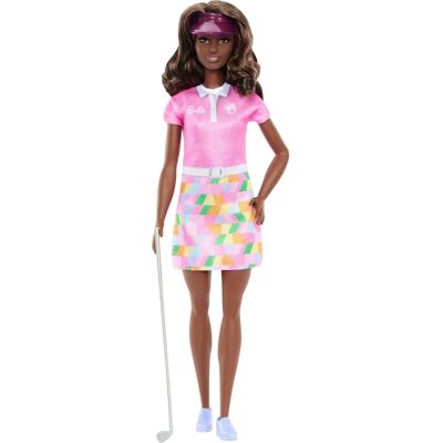 Barbie JCR69 Bambola - Completo da golf rosa/viola Barbie JCR69 Bambola - Completo da golf rosa/viola
