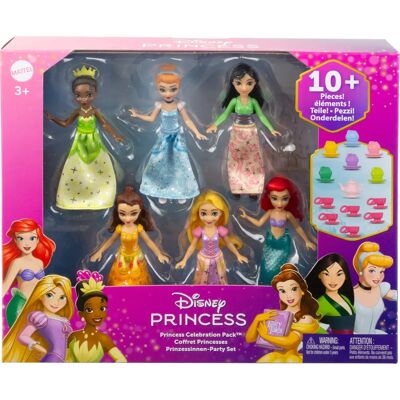 Poupée Princesse Disney JCR91 - Ensemble de Cinq Princesses et Thé - Publicité Poupée Princesse Disney JCR91 - Ensemble de Cinq Princesses et Thé - Publicité