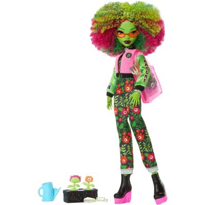 Monster High JDR59 Doll - Fearbook, Gardening Accessories & Varsity Jacket Monster High JDR59 Doll - Fearbook, Gardening Accessories & Varsity Jacket