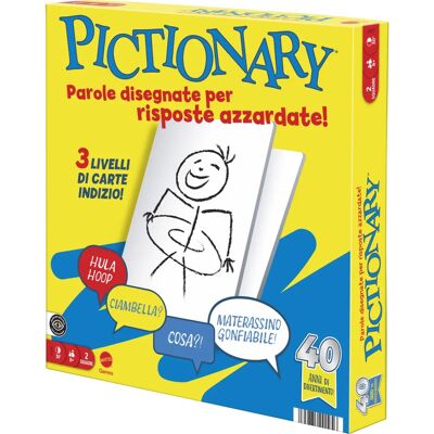 Mattel Pictionary - Gioco di disegno familiare 40° anniversario Mattel Pictionary - Gioco di disegno familiare 40° anniversario