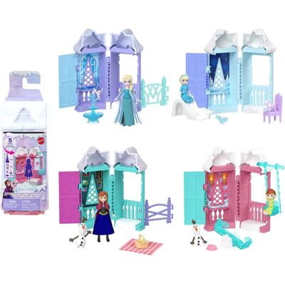 Set di Bambole Disney Frozen - Villa impilabile con sorprese Set di Bambole Disney Frozen - Villa impilabile con sorprese
