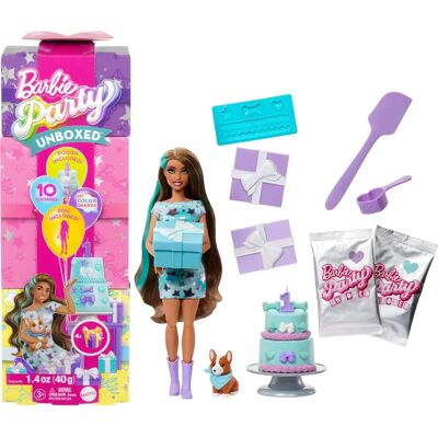 Bambola Barbie JFG72 - Festa, Action Figure, Set di Giocattoli Bambola Barbie JFG72 - Festa, Action Figure, Set di Giocattoli