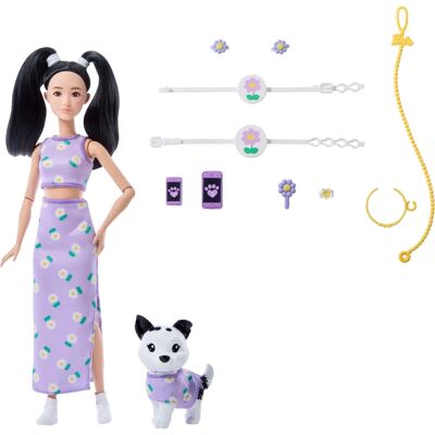 Lalka Barbie JFP39 - Zestaw w stylu azjatyckim Lalka Barbie JFP39 - Zestaw w stylu azjatyckim