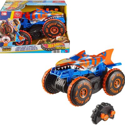 Hot Wheels Monster Trucks R/C Requin Tigre Escaladeur - Voiture télécommandée Hot Wheels Monster Trucks R/C Requin Tigre Escaladeur - Voiture télécommandée
