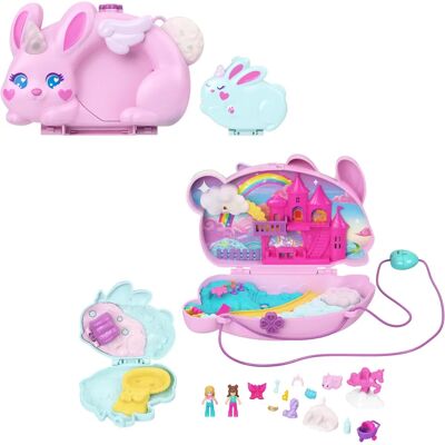 Polly Pocket JFT88 Doll - Baby & Bunny Mama - Doll Polly Pocket JFT88 Doll - Baby & Bunny Mama - Doll