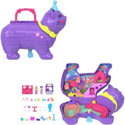 Polly Pocket JFT90 set gioco - Piñata Gatto & Micro Bamboline Polly Pocket JFT90 set gioco - Piñata Gatto & Micro Bamboline