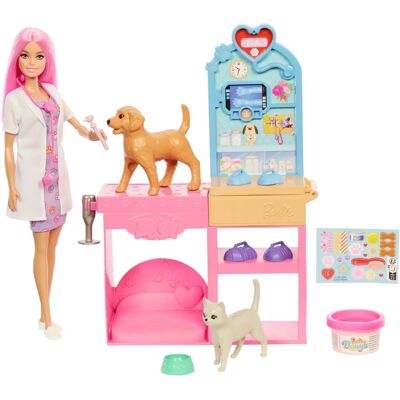 Barbie JFX93 Puppe - Tierarztklinik Spielset Barbie JFX93 Puppe - Tierarztklinik Spielset