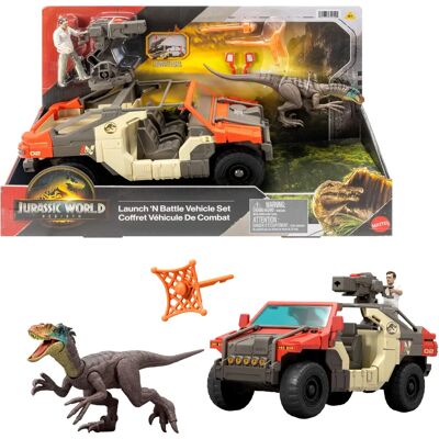 Mattel Jurassic World JGB59 Set Giocattoli - Veicolo, Figure & AR Mattel Jurassic World JGB59 Set Giocattoli - Veicolo, Figure & AR
