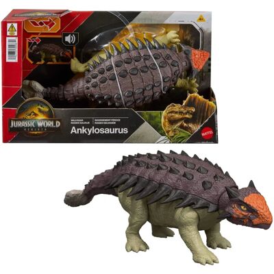 Figurita Jurassic World: Renaissance Wild Roar Ankylosaurus con sonido - Figura de acción Figurita Jurassic World: Renaissance Wild Roar Ankylosaurus con sonido - Figura de acción