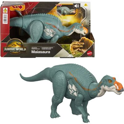 Figura giocattolo dinosauro Jurassic World JGC82 di Mattel - Articolazioni mobili, ruggito, design realistico Figura giocattolo dinosauro Jurassic World JGC82 di Mattel - Articolazioni mobili, ruggito, design realistico