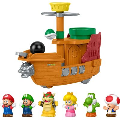 Mattel Little People Bowser's Ship Playset - Preschool Super Mario Mattel Little People Bowser's Ship Playset - Preschool Super Mario