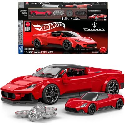 Mattel Maserati MC20 bouwset - 250 onderdelen Mattel Maserati MC20 bouwset - 250 onderdelen