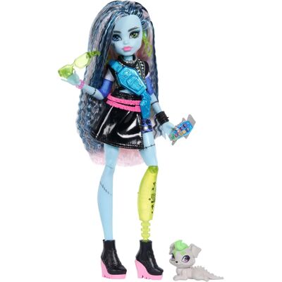 Monster High Frankie Stein Pop - Posable, met Watzie & accessoires Monster High Frankie Stein Pop - Posable, met Watzie & accessoires