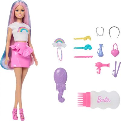 Mattel Rainbow Sparkle Hair Barbie - Puppe Mattel Rainbow Sparkle Hair Barbie - Puppe