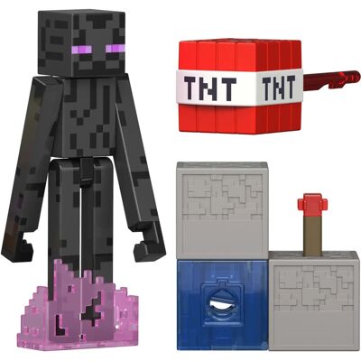Figura de juguete Enderman JJR88 de Mattel Figura de juguete Enderman JJR88 de Mattel