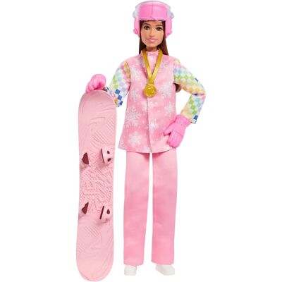 Bambola Barbie JKF78 di Mattel - Snowboarder - Serie Carriera Bambola Barbie JKF78 di Mattel - Snowboarder - Serie Carriera