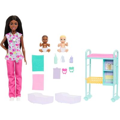 Poupée de docteur bébé Mattel Barbie JMK13 - Poupée - Publicité Poupée de docteur bébé Mattel Barbie JMK13 - Poupée - Publicité