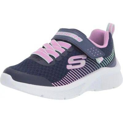 Chaussures Skechers Navy Microspec pour enfants - Légères, dessus en mesh Chaussures Skechers Navy Microspec pour enfants - Légères, dessus en mesh