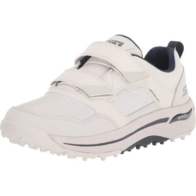 Skechers Front Nine białe skórzane buty golfowe - Arch Fit, bez kolców Skechers Front Nine białe skórzane buty golfowe - Arch Fit, bez kolców