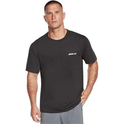 Skechers M1TS274BLK Czarna koszulka z poliestru - T-shirt Skechers M1TS274BLK Czarna koszulka z poliestru - T-shirt