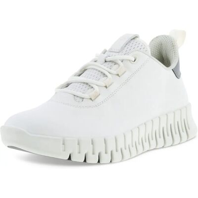 ECCO Damen Gruuv Leder Turnschuhe - Weiß, Hellgrau, Blau - Größe 5-5.5 UK - Turnschuhe ECCO Damen Gruuv Leder Turnschuhe - Weiß, Hellgrau, Blau - Größe 5-5.5 UK - Turnschuhe