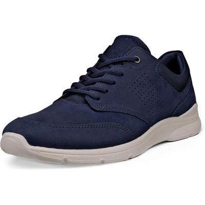 ECCO IRVING Homme Bleu Cuir Nubuck Baskets - Baskets ECCO IRVING Homme Bleu Cuir Nubuck Baskets - Baskets