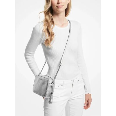 Michael Kors Ginny Crossbody Bag - Silver - Women's Michael Kors Ginny Crossbody Bag - Silver - Women's