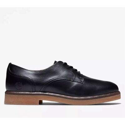 Timberland Zwarte Leren Dameschoenen - Oxford Stijl Timberland Zwarte Leren Dameschoenen - Oxford Stijl
