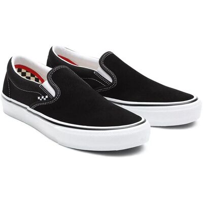 Chaussures Slip-On de Skate VANS - Noir/Blanc - Chaussures de skate - Publicité Chaussures Slip-On de Skate VANS - Noir/Blanc - Chaussures de skate - Publicité