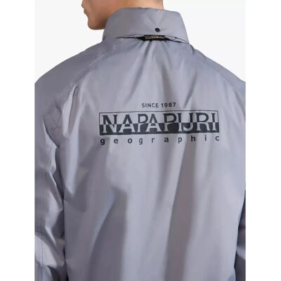 Napapijri Γκρίζο Κούκου A CLOUDY Μπουφάν Napapijri Γκρίζο Κούκου A CLOUDY Μπουφάν