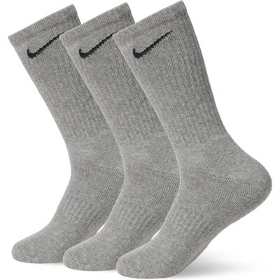 Chaussettes Nike Cushioned Quotidiennes - Blanc, Noir, Gris, Multicolore - Mi-mollet - Sport - Publicité Chaussettes Nike Cushioned Quotidiennes - Blanc, Noir, Gris, Multicolore - Mi-mollet - Sport - Publicité