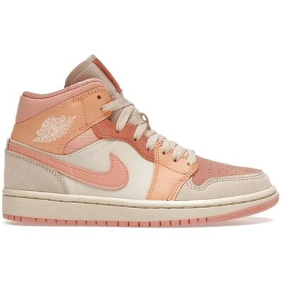 Nike Jordan 1 Mid Apricot Orange - Ροζ - Γυναικεία sneakers Nike Jordan 1 Mid Apricot Orange - Ροζ - Γυναικεία sneakers