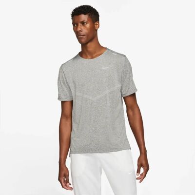 Nike Drifit Rise 365 Trainingsshirt - Grau - Ganzjährig Nike Drifit Rise 365 Trainingsshirt - Grau - Ganzjährig