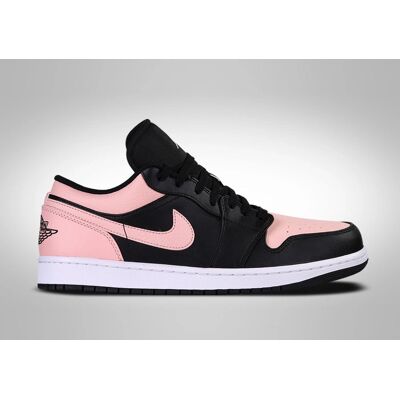 Nike Jordan 1 Low Crimson Tint Toe - Sort - Sko Nike Jordan 1 Low Crimson Tint Toe - Sort - Sko