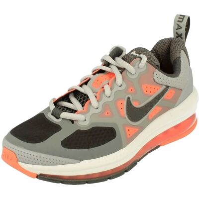 Nike Air Max Genome GS Running Trainers - Kids Grey Shoes Nike Air Max Genome GS Running Trainers - Kids Grey Shoes