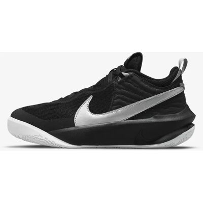 Nike Team Hustle 10 D GS (CW6735) - musta/metallinhopea/volt/valkoinen Nike Team Hustle 10 D GS (CW6735) - musta/metallinhopea/volt/valkoinen