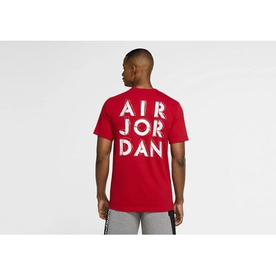 Nike Air Jordan CZ8087687 T-shirt z Krótkim Rękawem - Przez cały Rok Mężczyzna Czerwony Nike Air Jordan CZ8087687 T-shirt z Krótkim Rękawem - Przez cały Rok Mężczyzna Czerwony