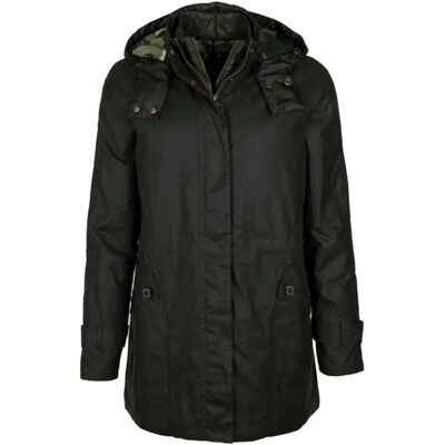 Giacca da donna Barbour Cannich Wax - Salvia/Eternità - Parka a coda di pesce - Giacca Giacca da donna Barbour Cannich Wax - Salvia/Eternità - Parka a coda di pesce - Giacca