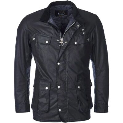 Barbour International Men's Navy Tourer Duke Wax Jacket - Size 40/Regular Barbour International Men's Navy Tourer Duke Wax Jacket - Size 40/Regular