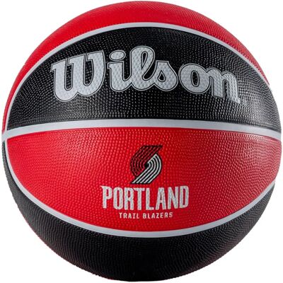 Wilson Portland Trail Blazers Größe 7 NBA Tribut Basketball - Gummi-Außen Wilson Portland Trail Blazers Größe 7 NBA Tribut Basketball - Gummi-Außen