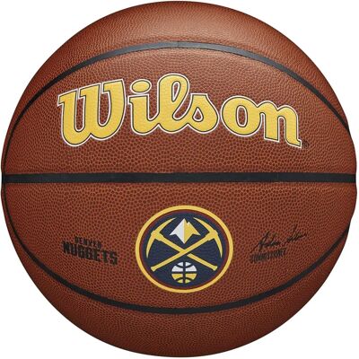 Wilson WTB3100XBDEN Denver Nuggets Basketball - Unisex - Braun - Größe 7 Wilson WTB3100XBDEN Denver Nuggets Basketball - Unisex - Braun - Größe 7