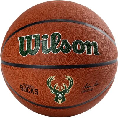 Wilson Milwaukee Bucks Basketball - Größe 7 - Unisex Wilson Milwaukee Bucks Basketball - Größe 7 - Unisex
