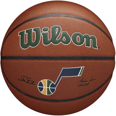 Wilson Utah Jazz Basketball - Größe 7 - Unisex - Braun Wilson Utah Jazz Basketball - Größe 7 - Unisex - Braun