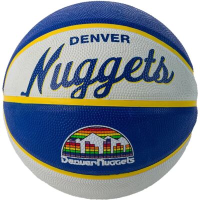 Wilson WTB3200XBDEN Mini Basketball - Denver Nuggets - Bleu - Publicité Wilson WTB3200XBDEN Mini Basketball - Denver Nuggets - Bleu - Publicité