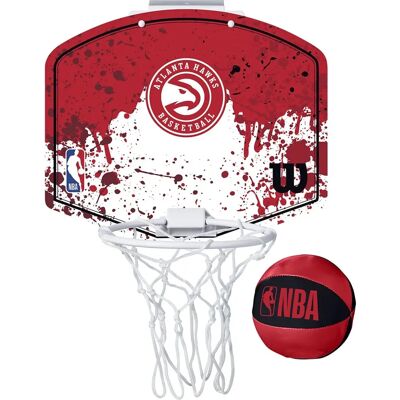 Wilson Atlanta Hawks Mini Korb - Basketball-Backboard für Kinder & Unisex Wilson Atlanta Hawks Mini Korb - Basketball-Backboard für Kinder & Unisex